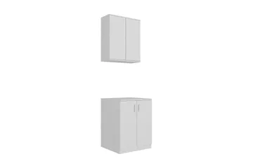 Decorotika Opbevaring Tøjvask - Hvid - Hus & renovering - Køkken & bad - Badeværelse - Badeværelsesmøbler - Vægskabe & højskabe