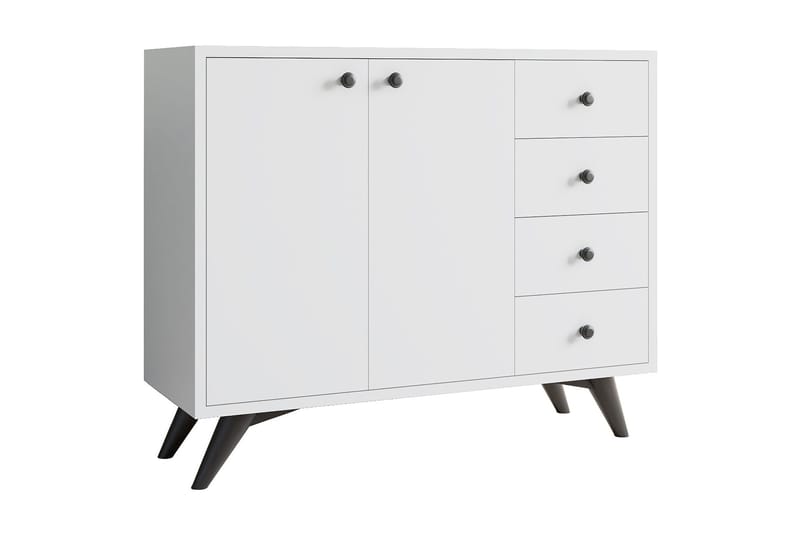 Desgrar Opbevaringsskab 100x82 cm, Hvid