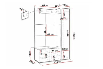 Dunvegan Highboard Black - Opbevaring - Skab - Skabe