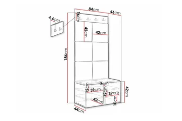 Dunvegan Highboard Black - Opbevaring - Skab - Skabe