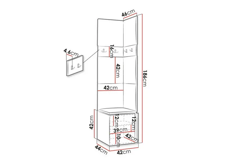 Dunvegan Highboard Black - Opbevaring - Skab - Skabe