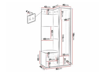 Dunvegan Highboard Black - Opbevaring - Skab - Skabe