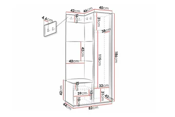 Dunvegan Highboard Black - Opbevaring - Skab - Skabe