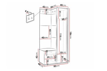 Dunvegan Highboard Black - Opbevaring - Skab - Skabe