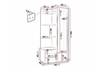 Dunvegan Highboard Black - Opbevaring - Skab - Skabe