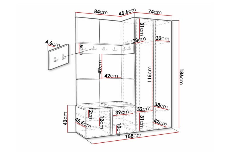Dunvegan Highboard - Brun - Opbevaring - Skab - Skabe