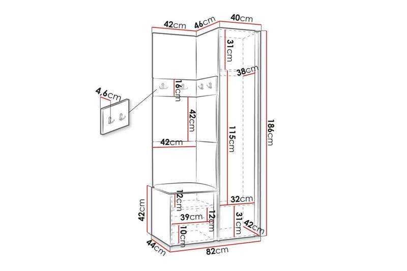 Dunvegan Highboard - Brun - Opbevaring - Skab - Skabe