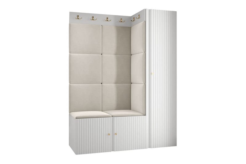 Dunvegan Highboard - Hvid - Opbevaring - Skab - Skabe