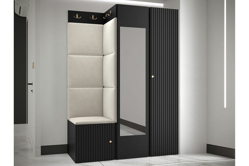 Dunvegan Highboard - Sort - Opbevaring - Skab - Skabe