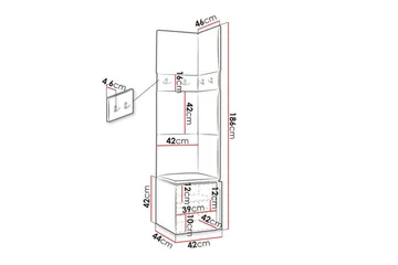 Dunvegan Highboard White - Opbevaring - Skab - Skabe