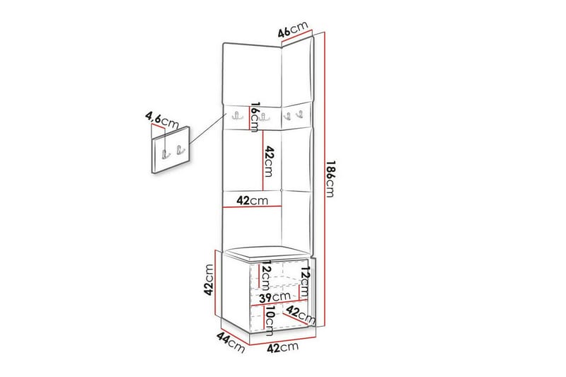 Dunvegan Highboard White - Opbevaring - Skab - Skabe