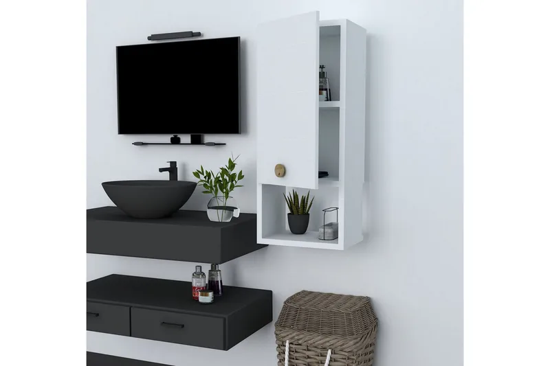 Estephen Badeværelsesskab 71 cm - Hvid - Hus & renovering - Køkken & bad - Badeværelse - Badeværelsesmøbler - Vægskabe & højskabe