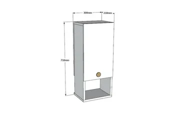 Estephen Badeværelsesskab 71 cm - Hvid - Hus & renovering - Køkken & bad - Badeværelse - Badeværelsesmøbler - Spejlskabe