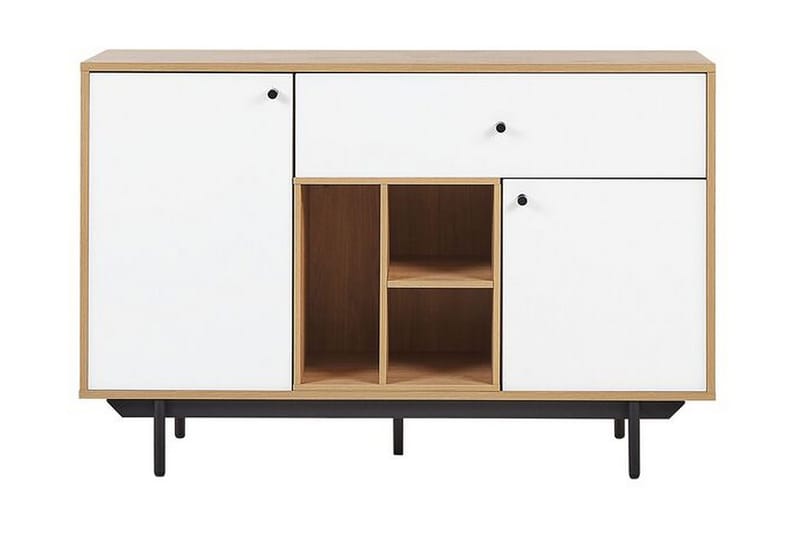 Germenata Skab 118x40 cm - Lyst Træ/Hvid - Opbevaring - Skab - Skabe