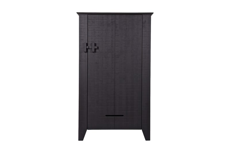 Gijs Opbevaringsskab 85 cm, Sort Fyrretræ