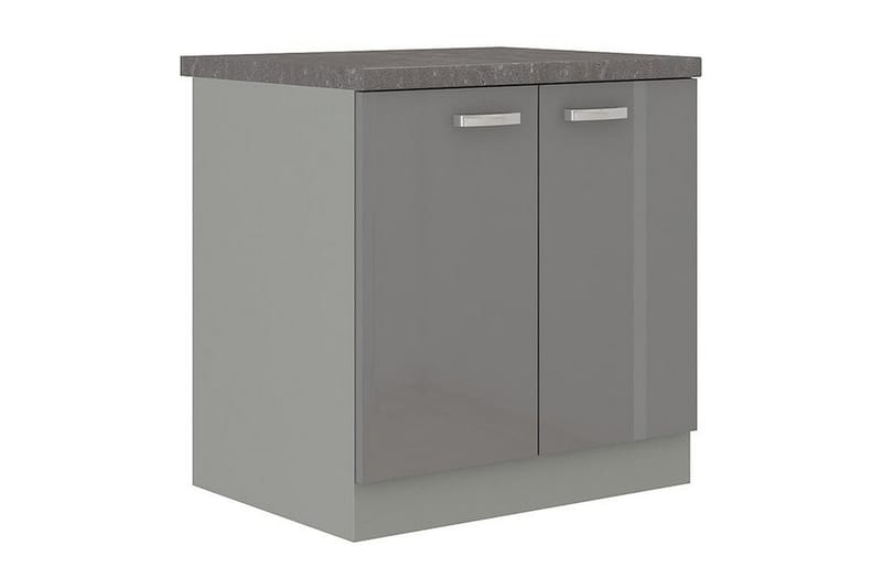 Grey skab med døre 80x60x82 cm - Skabe