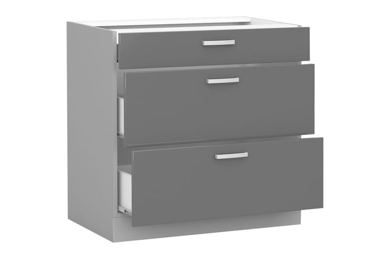 Grey skab med skuffer 80x52x82 cm - Opbevaring - Skab - Skabe