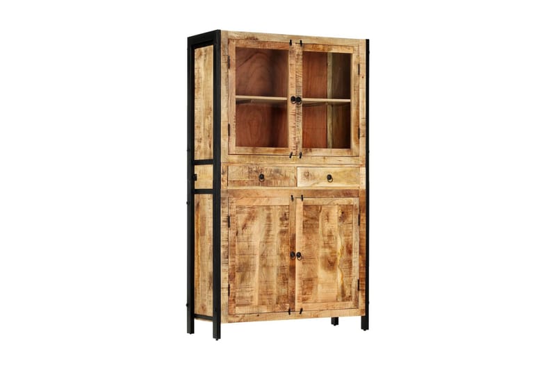Højskab 100 X 40 X 175 Cm Massivt Mangotræ - Brun - Opbevaring - Skab - Skabe