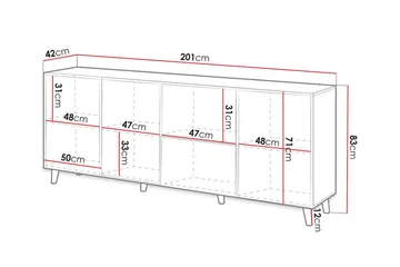 Juniskär Highboard Scandinavian Choice Black - Opbevaring - Opbevaringsmøbler - Skænke & sideboards