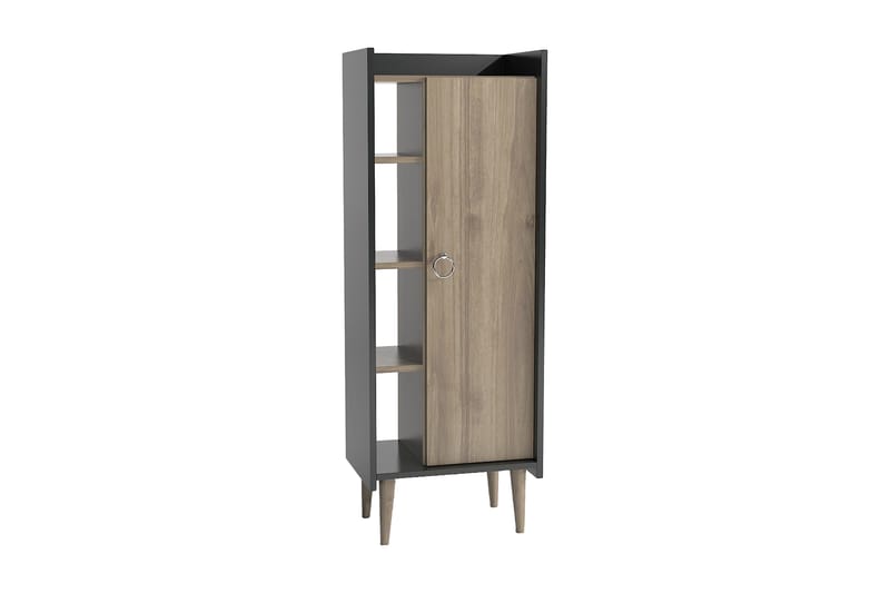 Keachi Highboard 50x30 cm, Mørkebrun/Antracit