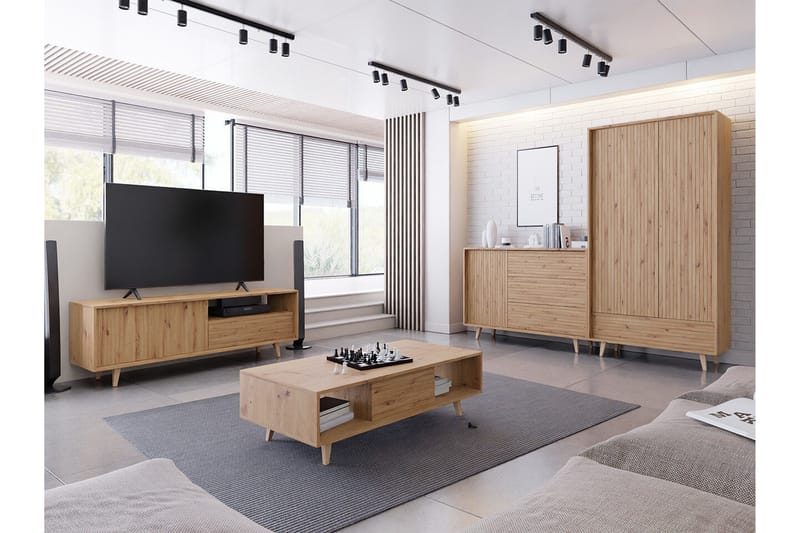 Kintore Highboard - Brun - Opbevaring - Skab - Skabe