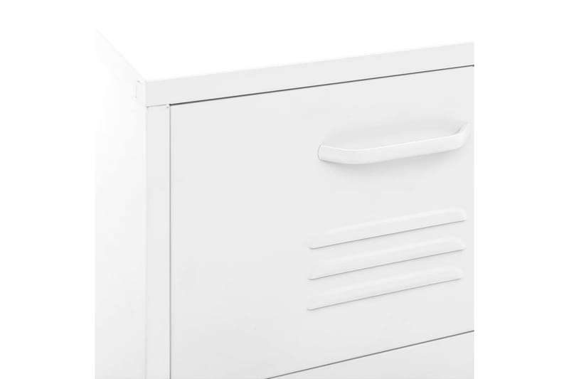 opbevaringsskab 42,5x35x101,5 cm stål hvid - Hvid - Opbevaring - Skab - Skabe - Omklædningsskabe