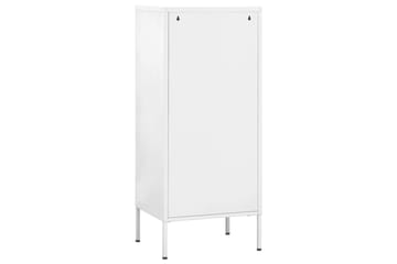 opbevaringsskab 42,5x35x101,5 cm stål hvid - Hvid - Opbevaring - Skab - Skabe - Omklædningsskabe