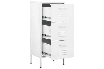 opbevaringsskab 42,5x35x101,5 cm stål hvid - Hvid - Opbevaring - Skab - Skabe - Omklædningsskabe