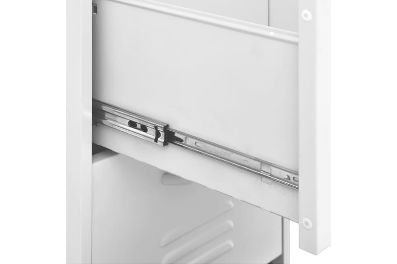 opbevaringsskab 42,5x35x101,5 cm stål hvid - Hvid - Opbevaring - Skab - Skabe - Omklædningsskabe