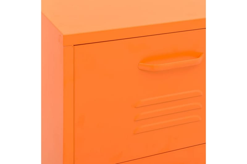 opbevaringsskab 42,5x35x101,5 cm stål orange - Orange - Omklædningsskabe