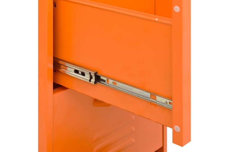 opbevaringsskab 42,5x35x101,5 cm stål orange - Orange - Omklædningsskabe
