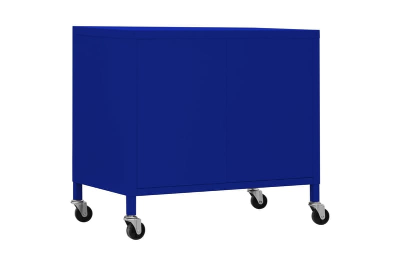 opbevaringsskab 60x35x49 cm stål marineblå - Blå - Omklædningsskabe