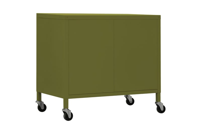 opbevaringsskab 60x35x49 cm stål olivengrøn - Grøn - Omklædningsskabe