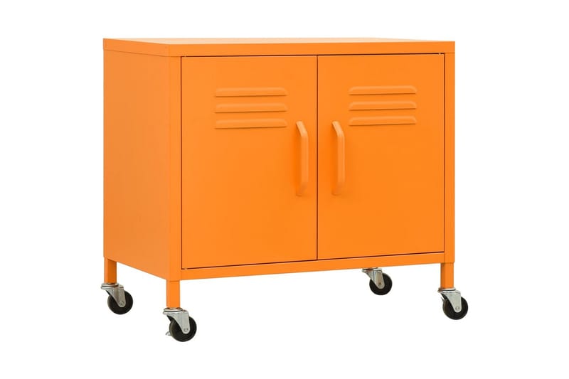 opbevaringsskab 60x35x49 cm stål orange - Orange - Omklædningsskabe