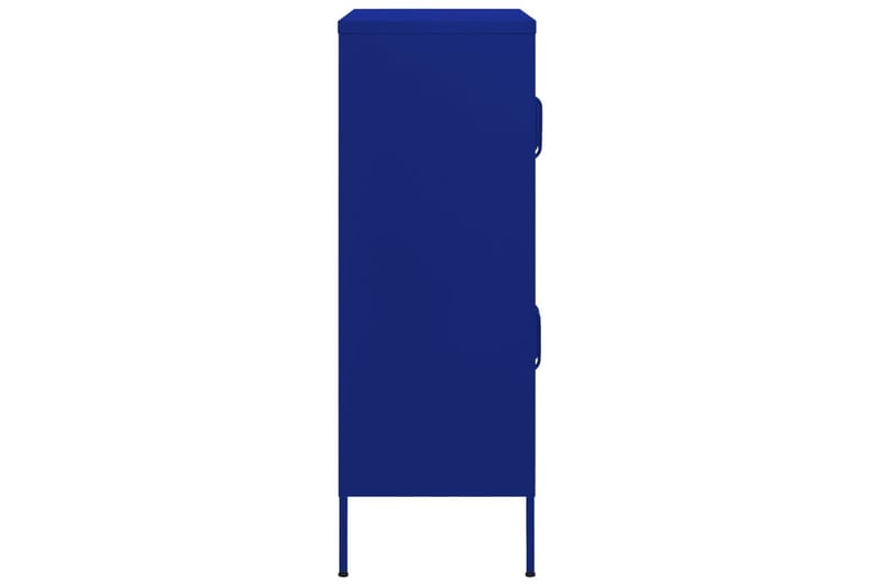 opbevaringsskab 80x35x101,5 cm stål marineblå - Blå - Omklædningsskabe