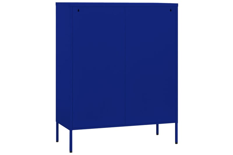 opbevaringsskab 80x35x101,5 cm stål marineblå - Blå - Omklædningsskabe