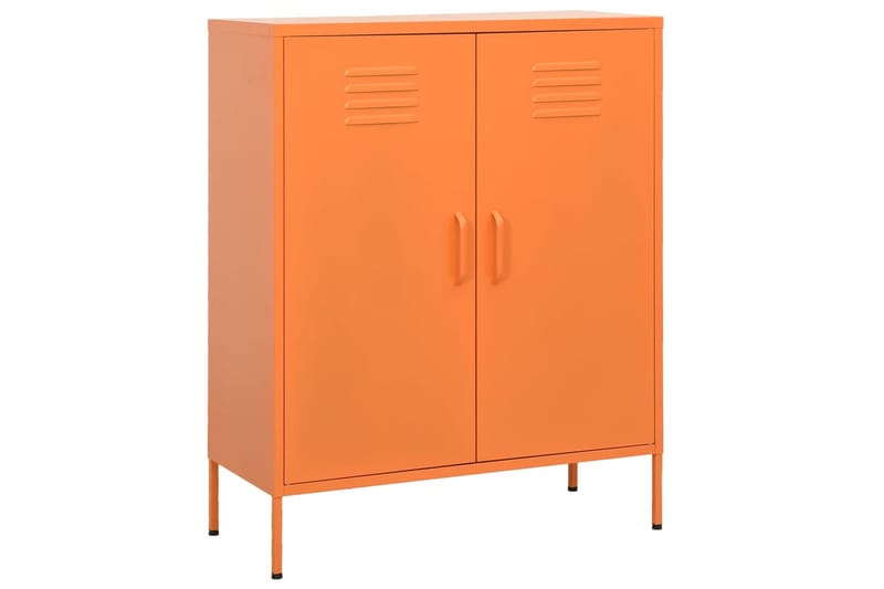 opbevaringsskab 80x35x101,5 cm stål orange - Orange - Omklædningsskabe