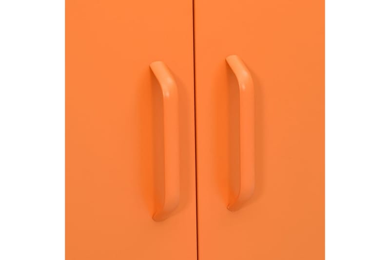 opbevaringsskab 80x35x101,5 cm stål orange - Orange - Omklædningsskabe