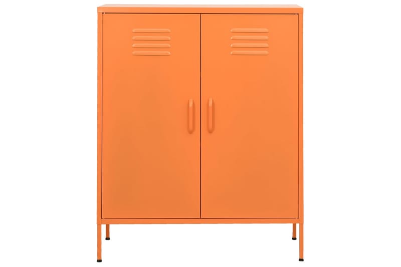 opbevaringsskab 80x35x101,5 cm stål orange - Orange - Omkl�ædningsskabe