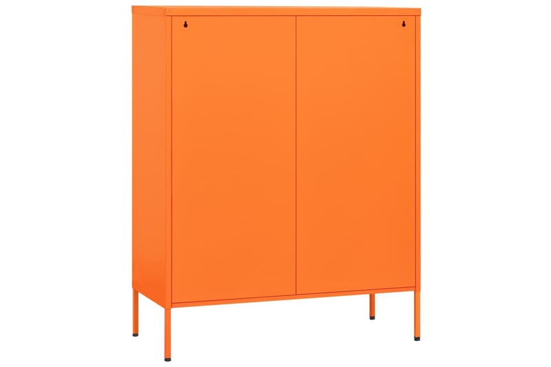opbevaringsskab 80x35x101,5 cm stål orange - Orange - Omklædningsskabe