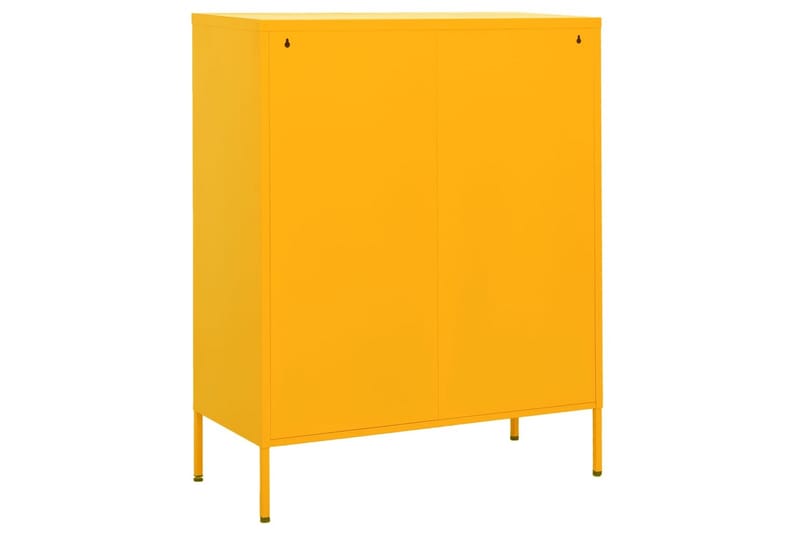 opbevaringsskab 80x35x101,5 cm stål sennepsgul - Gul - Opbevaring - Skab - Skabe - Omklædningsskabe