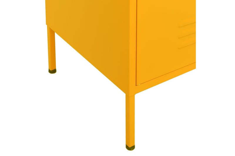opbevaringsskab 80x35x101,5 cm stål sennepsgul - Gul - Opbevaring - Skab - Skabe - Omklædningsskabe