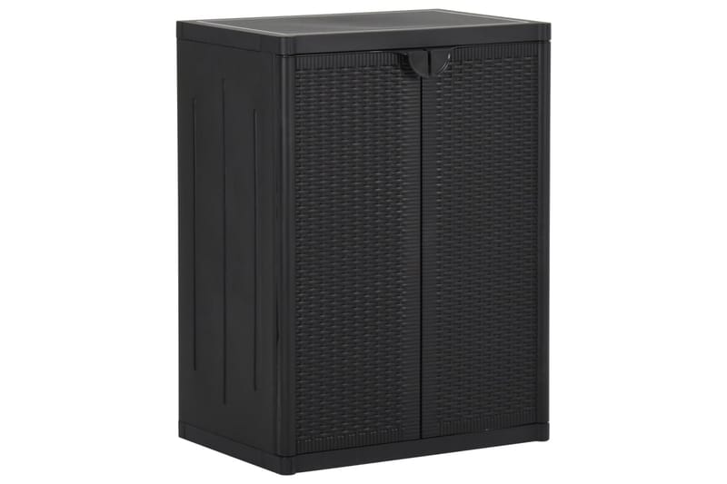 opbevaringsskab til haven 65x45x88 cm PP sort - Sort - Opbevaring - Skab - Skabe - Omklædningsskabe