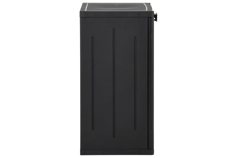 opbevaringsskab til haven 65x45x88 cm PP sort - Sort - Opbevaring - Skab - Skabe - Omklædningsskabe