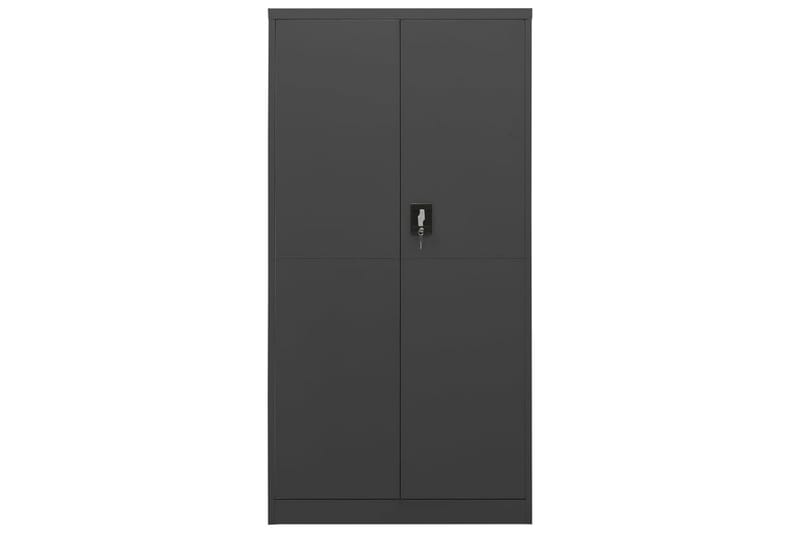 skab med lås 90x40x180 cm stål antracitgrå - Antracit - Opbevaring - Skab - Skabe - Omklædningsskabe