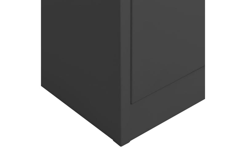 skab med lås 90x40x180 cm stål antracitgrå - Antracit - Opbevaring - Skab - Skabe - Omklædningsskabe