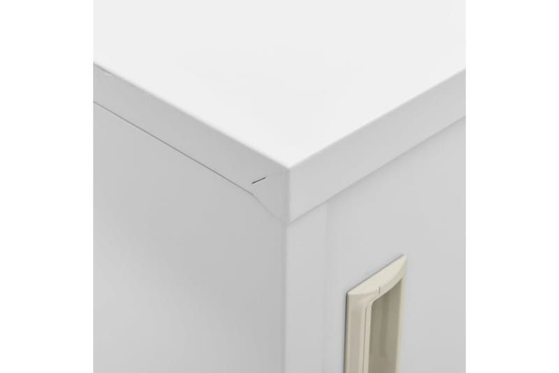 skabe 2 stk. 90x45x92,5 cm stål lysegrå - Grå - Opbevaring - Skab - Skabe - Omklædningsskabe