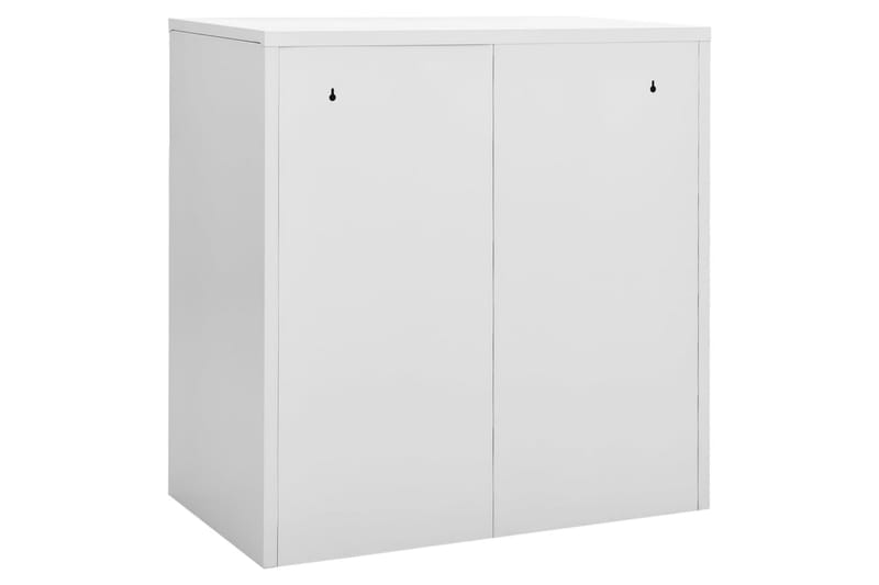 skabe 2 stk. 90x45x92,5 cm stål lysegrå og blå - Grå - Opbevaring - Skab - Skabe - Omklædningsskabe