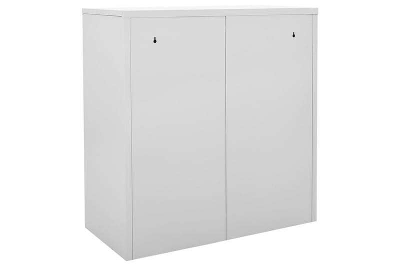 skabe 5 stk. 90x45x92,5 cm stål lysegrå og rød - Grå - Opbevaring - Skab - Skabe - Omklædningsskabe