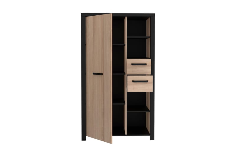 Konitsa Highboard 53x91 cm - Brun/Sort - Opbevaring - Skab - Skabe